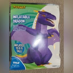 Inflatable dragon costume